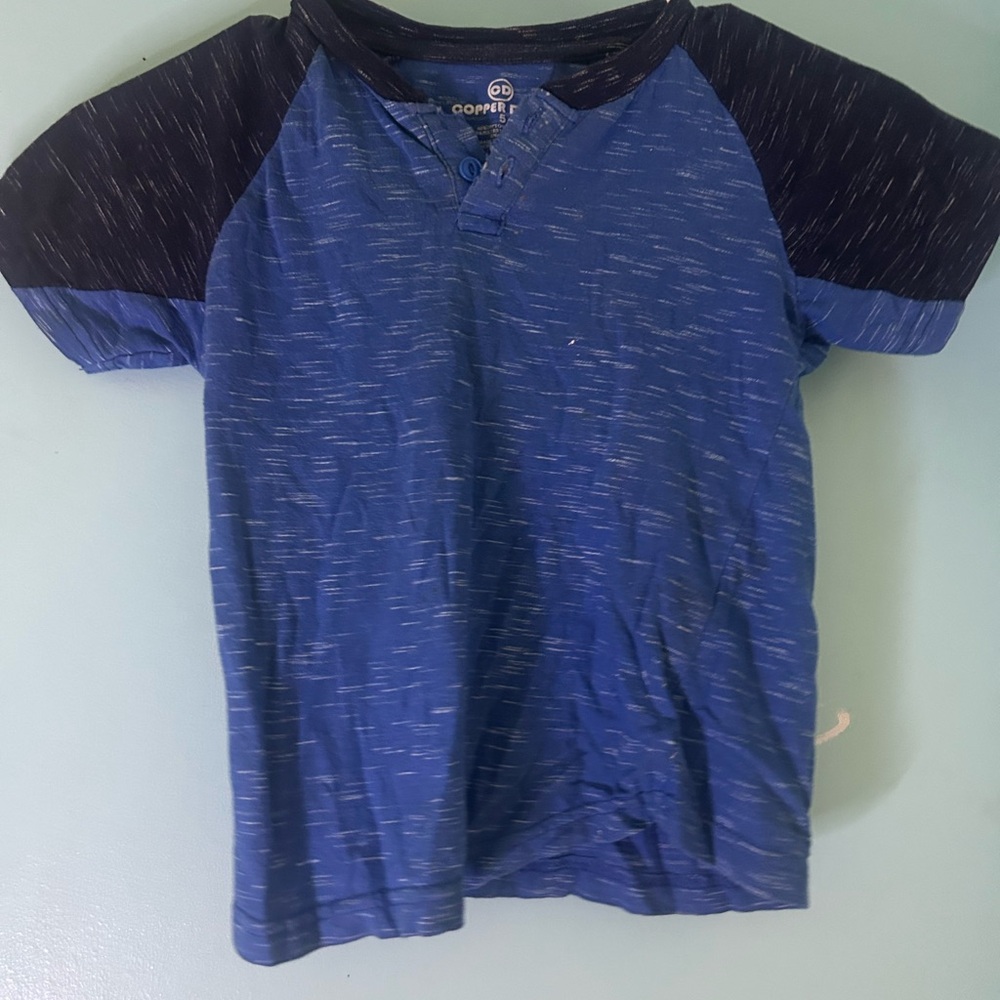Kids Blue Raglan T-Shirt